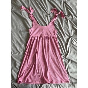 Pink baby doll dress